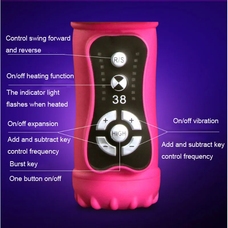 10 скоростей G Spot автоматический вибратор фаллоимитатор секс игрушка Отопление
