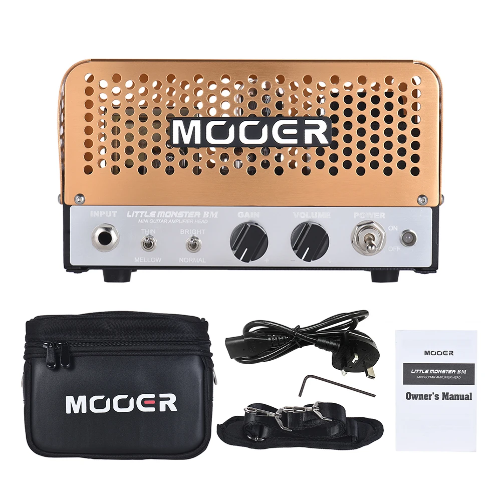MOOER LITTLE MONSTER Mini 5W все-труба гитара Amp головка усилителя ECC83(12AX7) ECC81(12AT7) 6V6GT для 8Ω/16Ω динамика