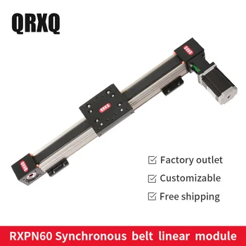 

Free Shipping Linear guide rail 1000mm Belt driven linear slide price RXPN60