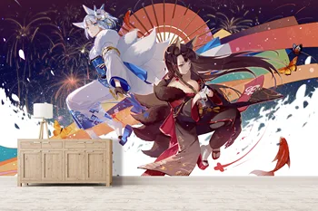 

[Self-Adhesive] 3D Fox Girl 6598897 Japan Anime Wall Paper mural Wall Print Decal Wall Murals