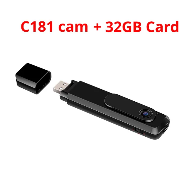 C181 мини видеокамера HD камера DV 1080P ручка камера Full HD H.264 диктофон ручка микро Спортивная камера DVR видео Диктофон - Цвет: C181 Add 32GB