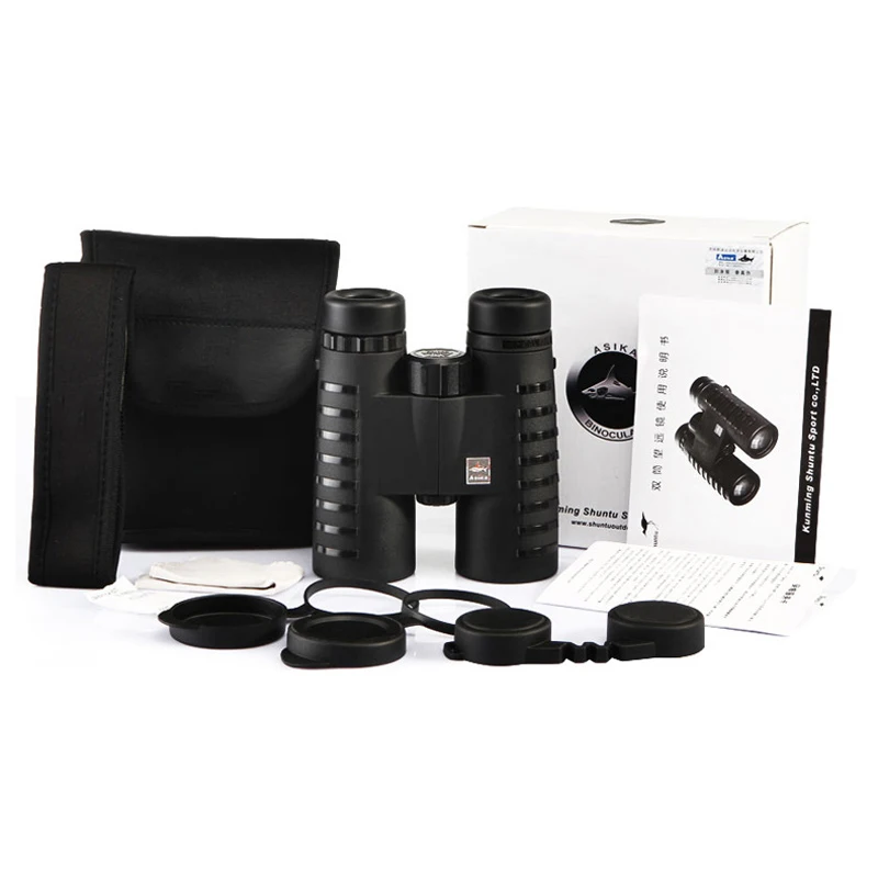 Eyeskey 10x42 походные охотничьи прицелы бинокль с шейным ремнем сумка для переноски телескоп широкий угол Профессиональный бинокль