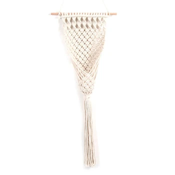 

Nordic Macrame Woven Tapestry Boho Chic Bohemian Wall Hanging Home Decoration Crafts Indoor Decoration 30X70CM A