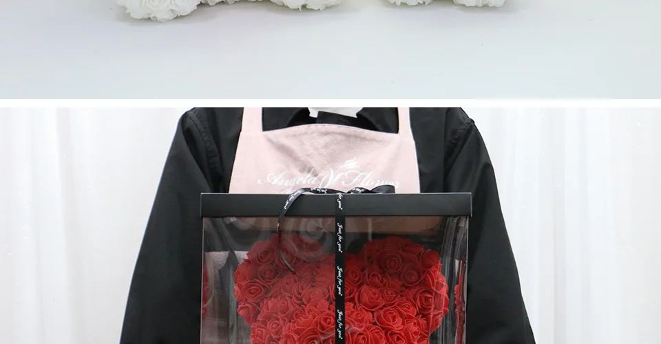 HMEOT 40 см Искусственный цветок из пенопласта в виде Розы, семейный свадебный фестиваль, сделай сам, свадебное украшение, Подарочная коробка, подарок на день Святого Валентина