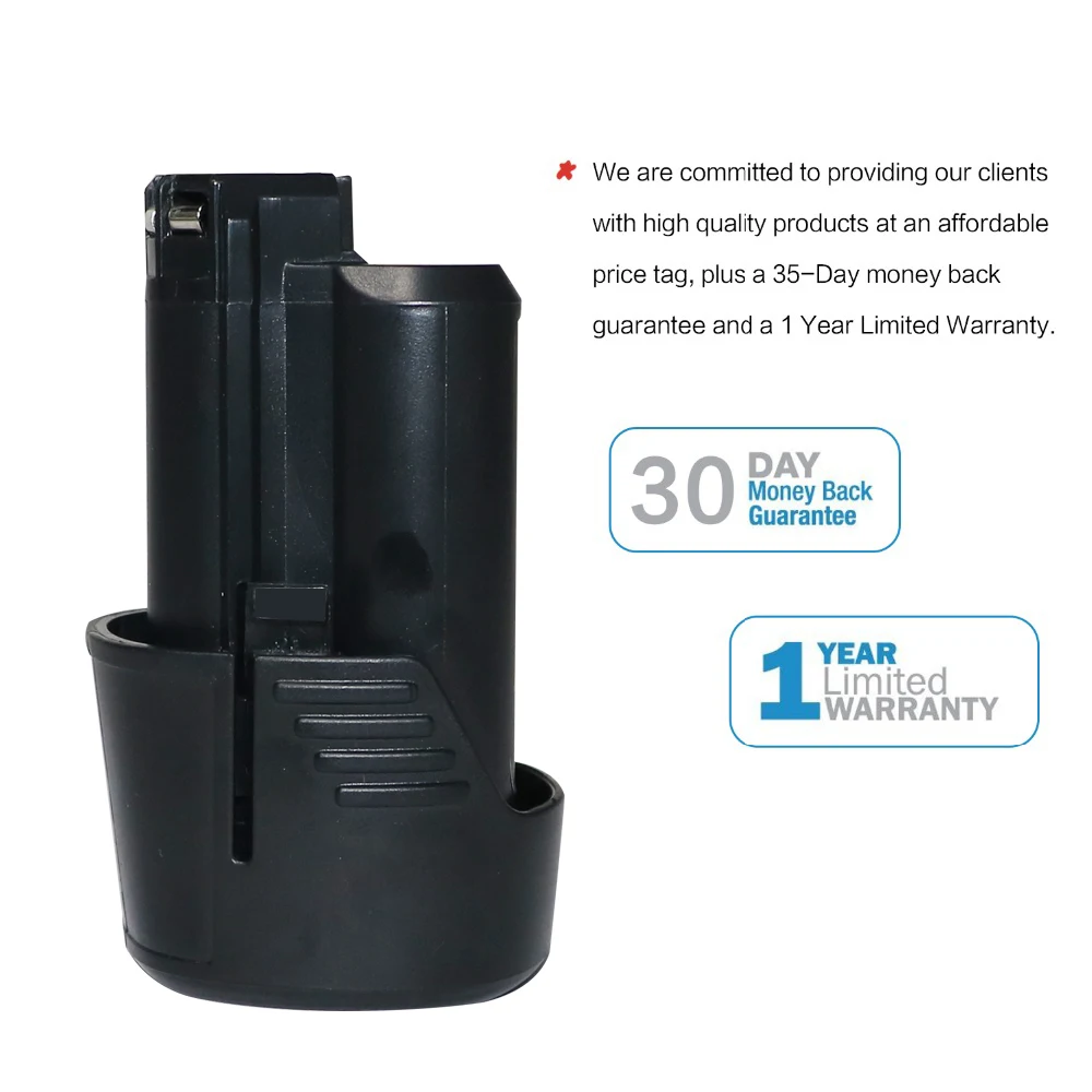 

2pcs Li-ion Power BAT411 Tools Battery For Bosch 10.8V 2000mAh Li-ion Drill 2 607 336 013, 2 607 336 014, 2 607 336 333 2.0Ah