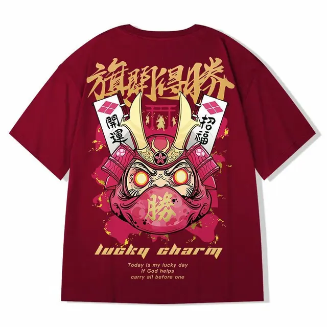 ZAZOMDE 2022 New High Street T Shirt Streetwear Men Hip Hop Printed T-Shirts Summer Hot Sale Harajuku Cotton Tee Male Loose Tops Burgundy