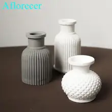 3D Mini wazon formy Diy aromaterapia tynk formy silikonowe formy instrukcja cementu formy DIY wazon formy forma do doniczek tanie tanio 3D Mini Vase Mould silicone