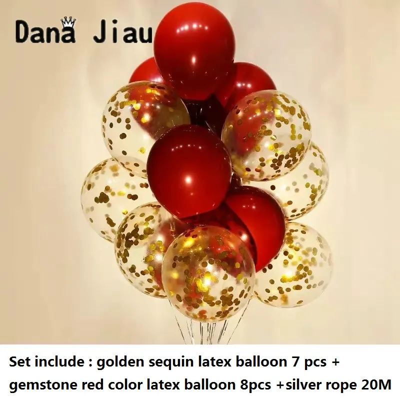 Свадебный Декоративный латексный шар высокого качества, Золотой блестящий металлический текстурный шар 25 30 лет, подарок на день рождения