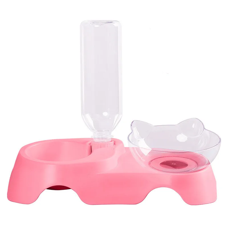 Pet Cat Bowl Dual use cat food Bowls Protect Cervical water Drinking bottle Food Storage Bowl For Dogs Cats pet product