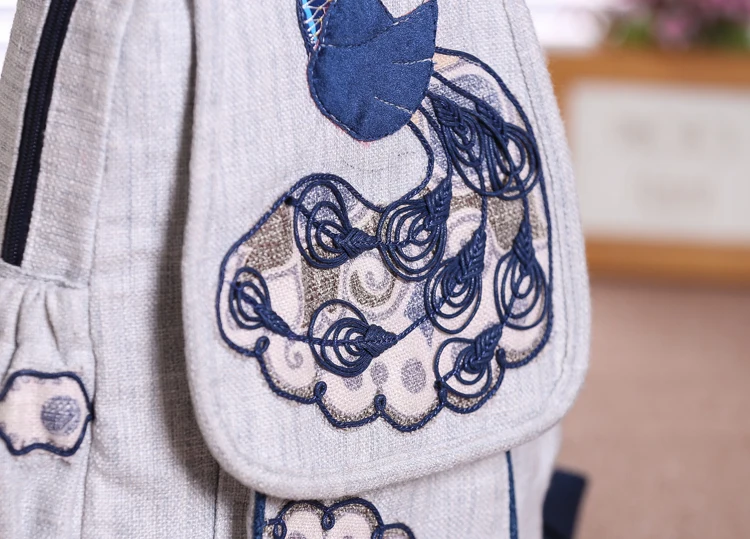 Модный Национальный String appliques женский рюкзак для шоппинга! Хороший тиснение леди Накладка и крышка backrack Горячая универсальная холст backruck