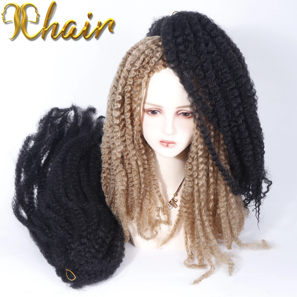 Afro Twist Braid Synthetic Marley Braiding Hair Extensions Burgundy High Temperature Fiber MarleyHair