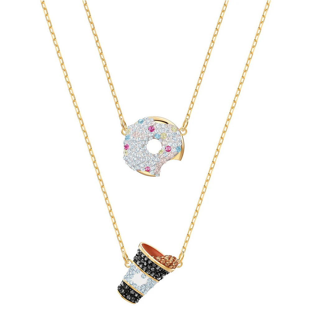 

SWA RO 2019 Original New NICEST Set Two-In-One Cain Female Shiny Color Crystal To Send Girlfriend Luxury Jewelry Birthday Gift