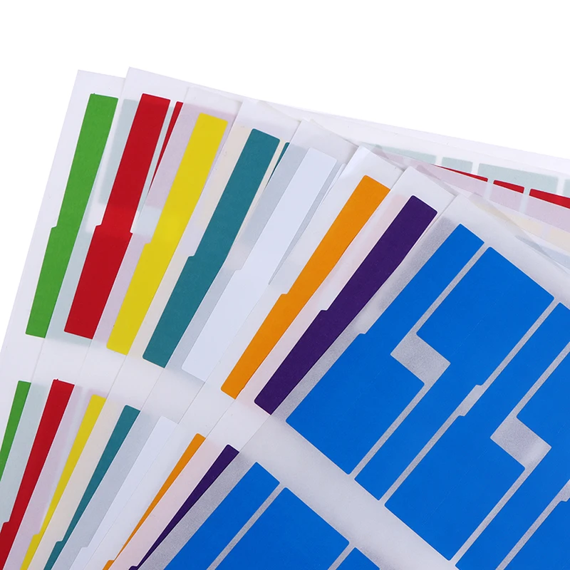 Cable Labels 300Pcs Useful Colorful Self-adhesive Cable Labels Waterproof Identification Tags Stickers Marker Tool Fiber Wire Organizers