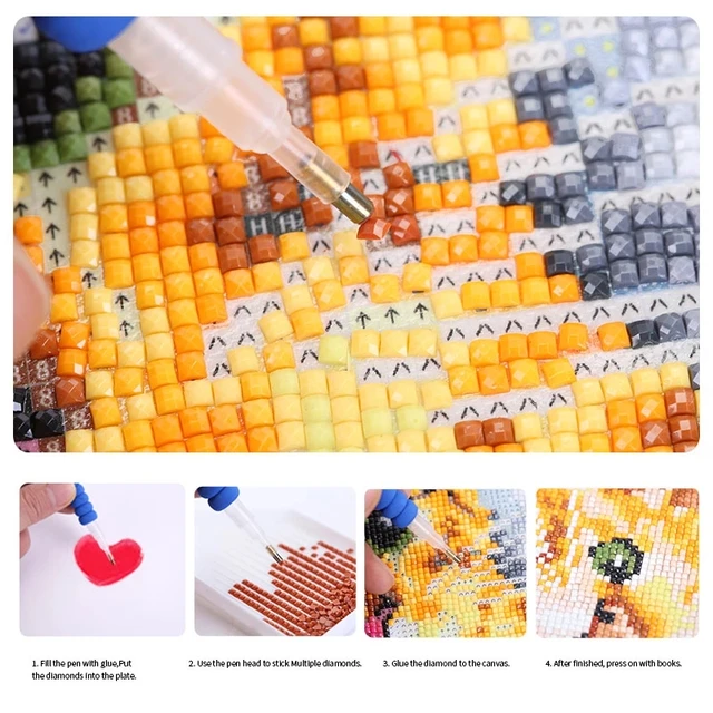 Photo personnalisée bricolage diamant rond complet peinture animale pour adulte strass chat photos Kit complet décor à la maison 5