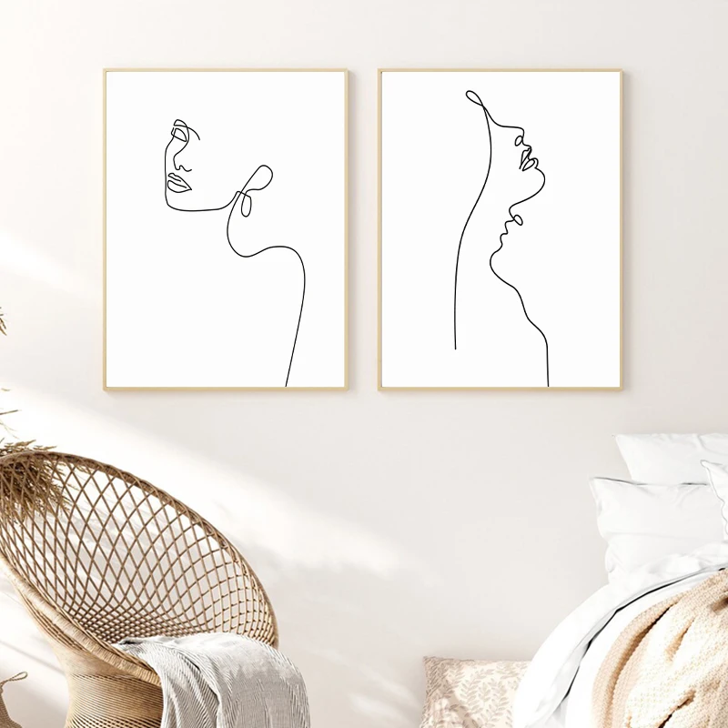 Abstract-Woman-Face-One-Line-Drawing-Painting-Modern-Poster-Canvas-Print-Black-and-White-Minimalist-Wall (1)
