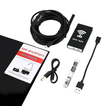 

F140 Full HD 1200P 2MP WIFI USB Endoscope Camera Rigid Cable Android iPhone IOS WIFI USB Pipe Inspection Borescope Camera