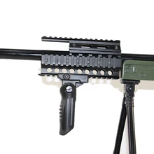 Тактический полимер страйкбол винтовка складной захват для QD 20 мм Пикатинни вертикальный захват складной сошка ручка охотничьи аксессуары
