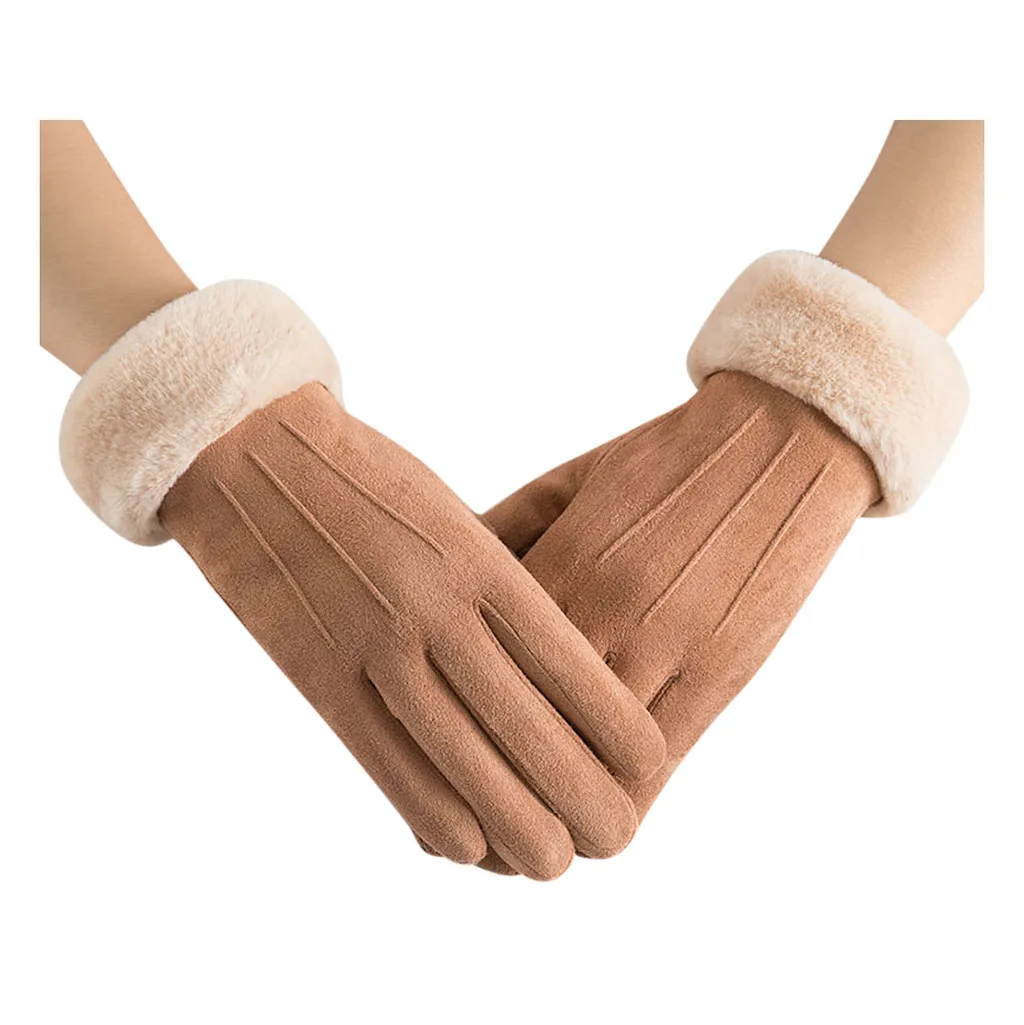 Модные Розовые кашемировые теплые перчатки для женщин, толстые зимние теплые перчатки, рукавицы на запястье, перчатки для вождения#20