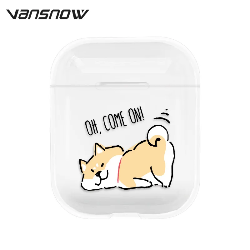 Чехол для Airpods, прозрачный чехол для наушников, аксессуары для Airpods, чехол для Airpods, чехол, аксессуары для Airpods - Цвет: Happy Day