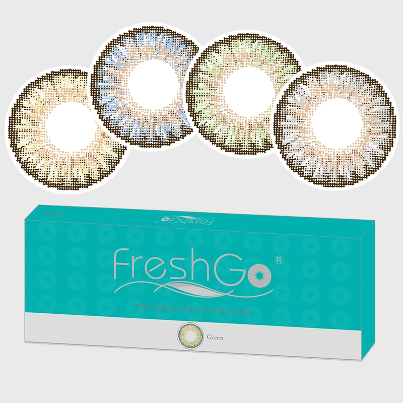 

10pcs Daily Disposable Colored Contact Lenses Eye Makeup Soft Color Contacts One Day Eye Color Lens