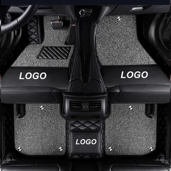 

Car Floor Mat for Volkswagen vw tiguan golf mk7 7 4 6 gti touareg passat b7 Car Accessories Leather Floor Mat Carpet