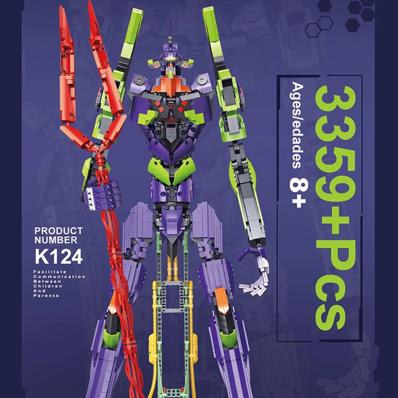 K124 Gundam Warrior Robot MOC Mobile Gundam Founder Set Type-01 18K Model Building 3359pcs Block Bricks Toys Gift