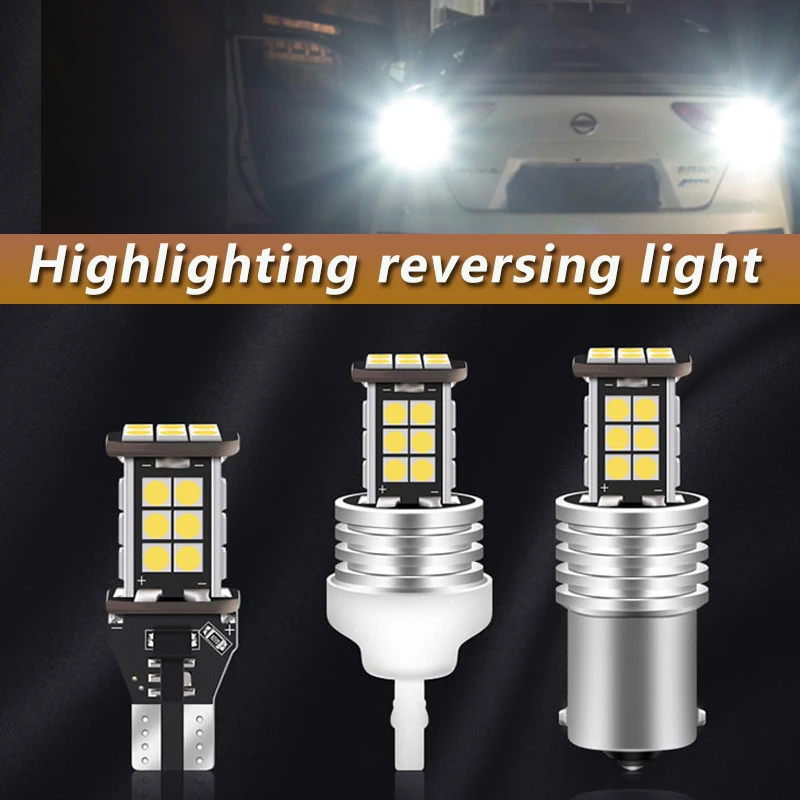 

Car LED highlighting reversing light taillight bulb conversion 12V accessories 1157 T20 T15 W16W P21W W21W white