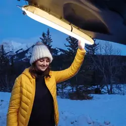 Lanterne gonflable Portable USB, lampe de pêche étanche, projecteur, veilleuse, fournitures de voyage à domicile 