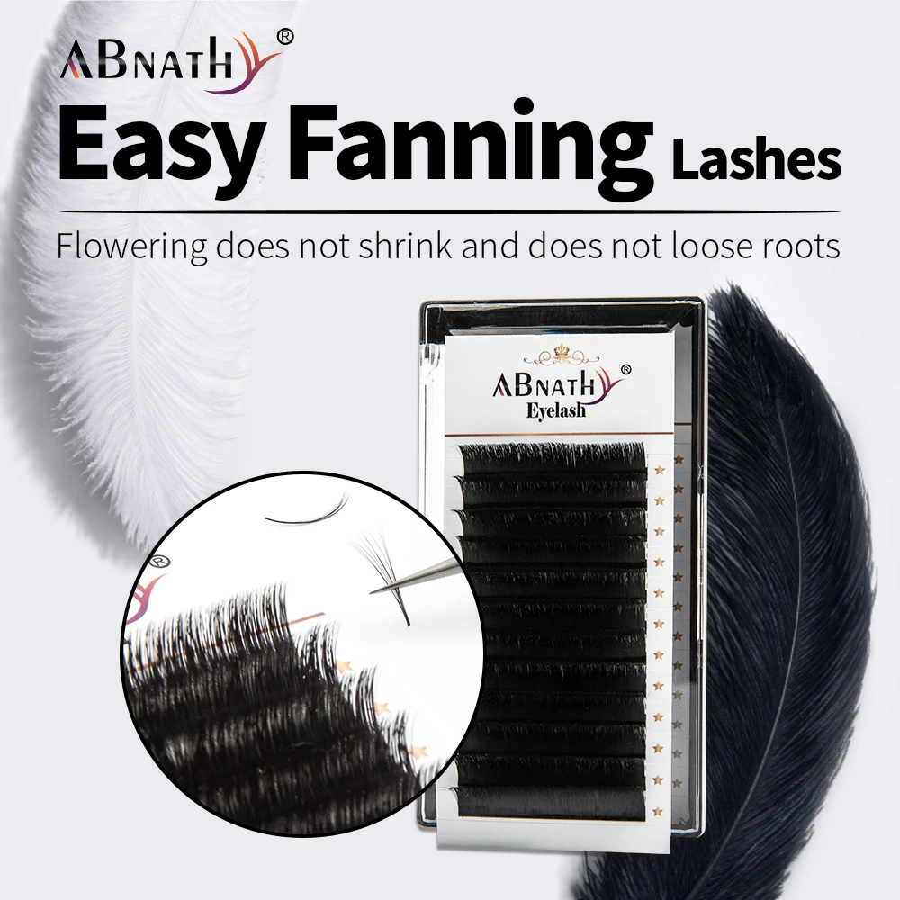 

Abnathy Easy Fan Lashes Blooming Self-Fan Eyelash Extensions Automatic Make up Tools Individual Flowering Soft Satisfyer Lashes