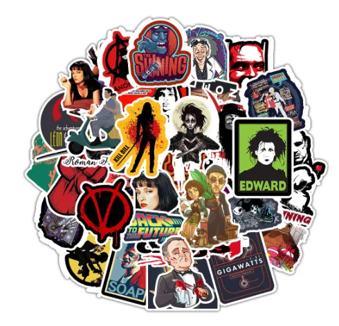 2019 цветная гибридная наклейка для фильма Pulp фантастика Лев светит Убить Билла