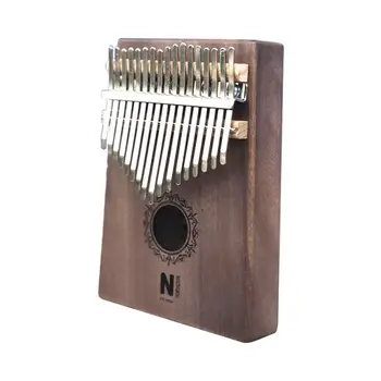

17 Keys Kalimba Thumb Piano High Quality Portable Cartoon Pattern Wooden Mahogany Body Musical Instrument