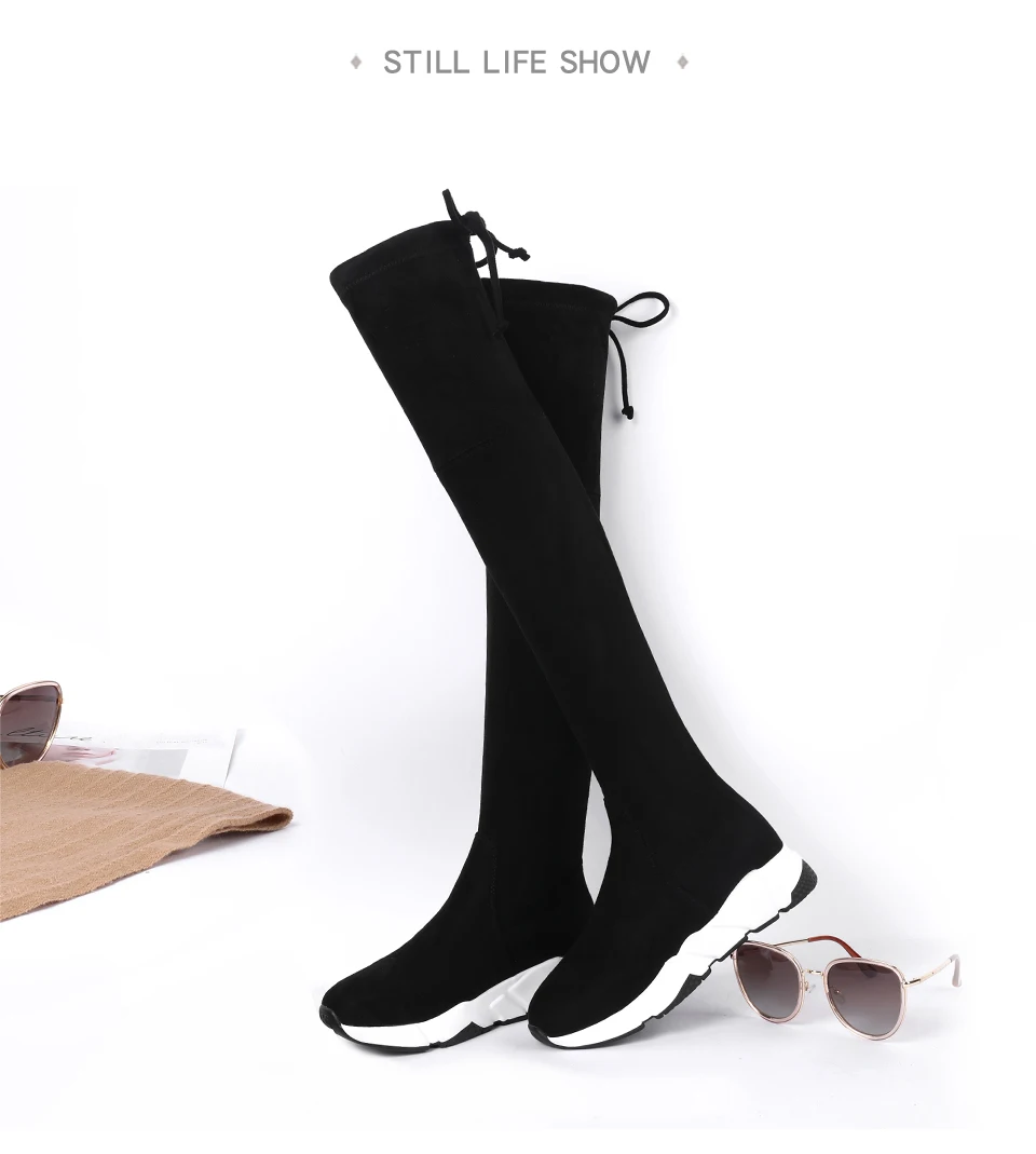 Malemonkey/ г., Size35-40-зимняя обувь модные женские сапоги до колена женские ботфорты на платформе пикантные высокие сапоги