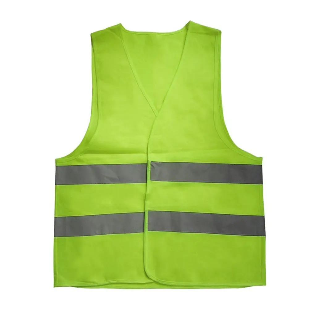 

New Unisex Reflective Vest Workwear High Visibility Day Night Running Cycle Warning Adult Yellow Vest XL XXL XXXL Safety Vest