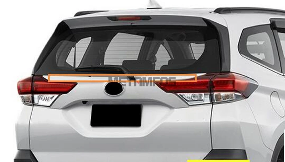 Для Toyota Rush хром задний багажник стример хвост ворота двери полосы украшения молдинг отделка внешние аксессуары