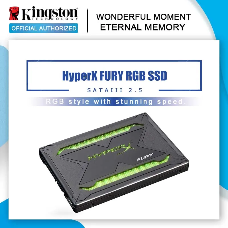 Kingston HyperX FURY RGB SSD 240 ГБ 2 5 дюйма SATA III HDD жесткий диск 480 960 г Внутренний твердотельный