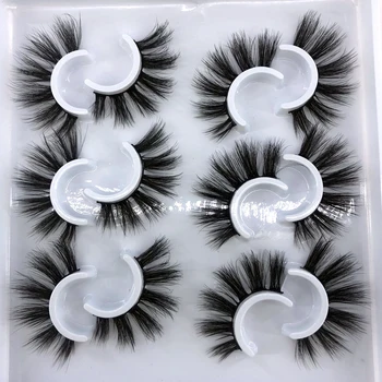 

HBZGTLAD 6 pairs 3D Mink Lashes Natural False Eyelashes Dramatic Volume Fake Lashes Makeup Eyelash Extension Silk Eyelashes