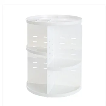 

Large Capacity Cosmetics Shelf Storage Countertop DIY Makeup Durable Adjustable Holder 360 Rotating Rack Box Professional