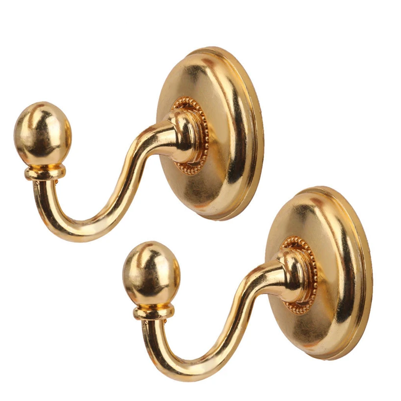 2 metal wall fixing hook wall practical simple European-style metal texture hook back hook bedroom living room coat rack
