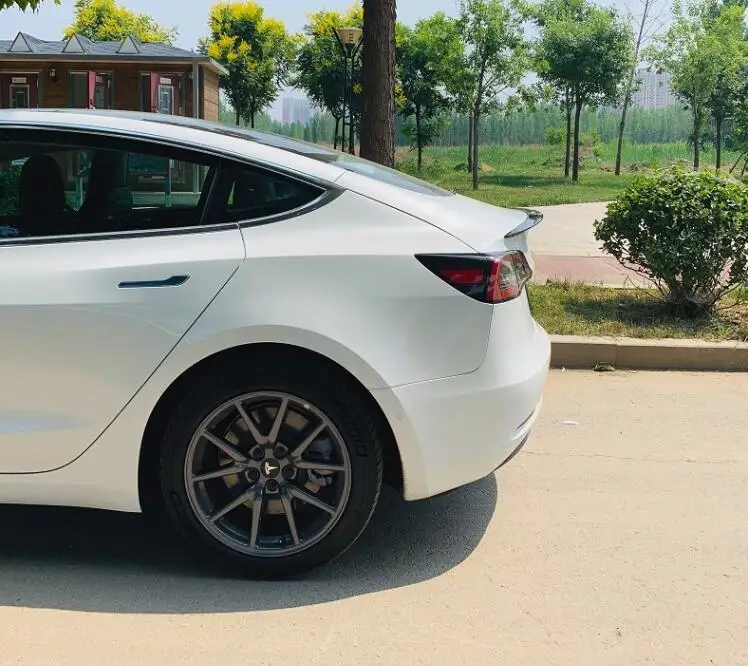 Для Tesla модель 3 спойлер 2012- Tesla модель 3 Высокое качество углеродного волокна спойлер из материала для Tesla модель 3 спойлер