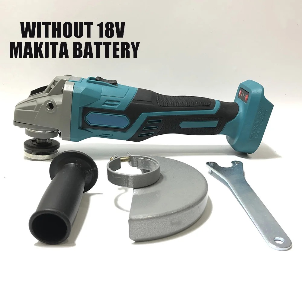 

For MAKITA 18V Cordless Brushless ANGLE GRINDER POLISHER Fits 125mm/100mm Wheels Durable 1380W Angle Grinder Head Kit