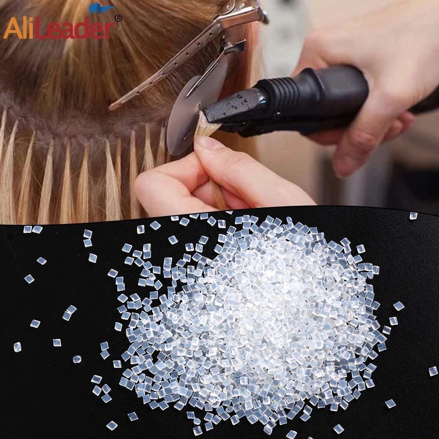 Hair Extension Glue Hair Extension Glue Stick Keratin Glue Alileader 100% ITALIAN Keratin Glue 20/50/100G/Lot Transparent White Brown Glue Stick Strong Hold Non Slip Bonds Hair Extensions