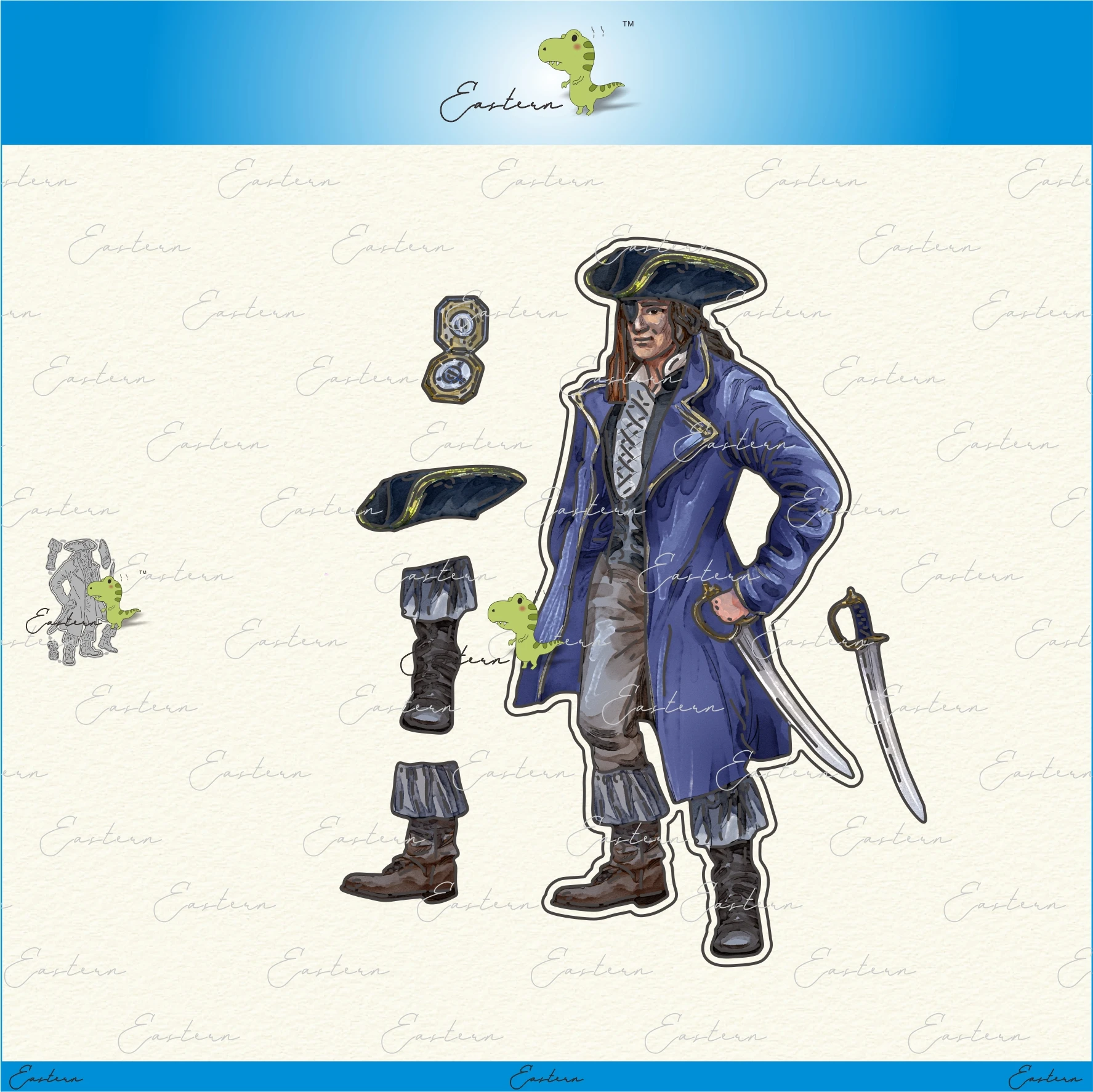 

Pirate Pete metal cutting dies 2021 new diy molds Scrapbooking Paper Making die cuts crafts
