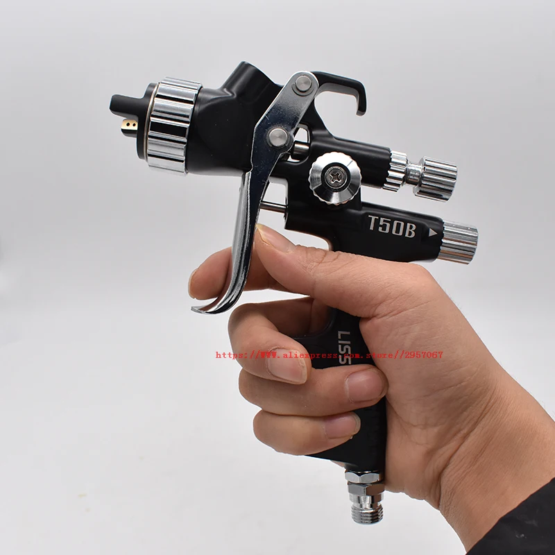 LVLP Gravity Spray gun R500 manual Paint Spray gun1.3mm Nozzle 600CC Cup  Air spray gun with Spray gun Accessories - AliExpress