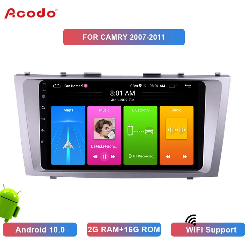 

ACODO 2+16G Android 10.0 Car Radio Multimedia Player For Toyota Camry 2007-2011 Navigation GPS 2 din