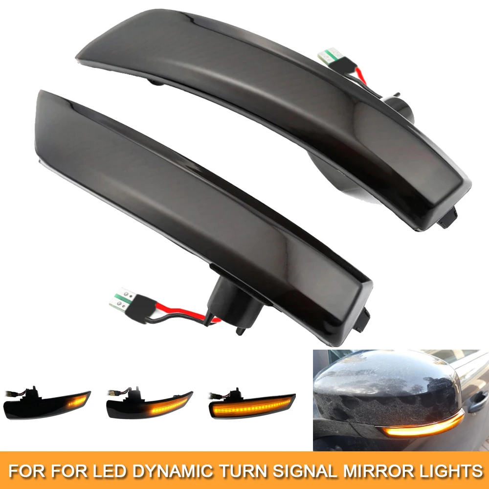 

2x led water flowing sequential blinker turn signal indicator mirror lights for Ford Focus 2 Mk2 3 Mk3 Mondeo 4 Mk4 car styling