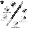 7 in 1 Capacitive Pen touch screen stylus multifunction ballpoint pen ruler screwdriver screen touch stylus for ipad tablet pc ► Photo 2/6
