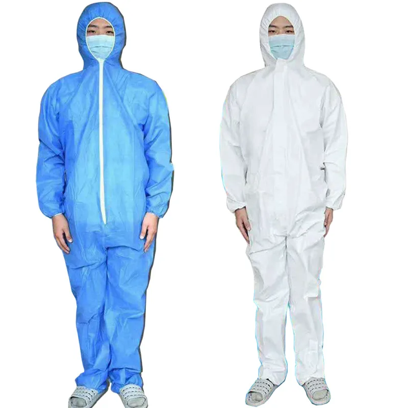Reusable Protective suit Coverall Hazmat Suit Anti-Spit liquid splash Protection Clothing Safety Coverall virus protection 2pcs work coverall suit