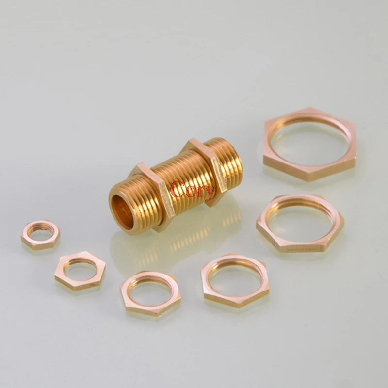 Латунные гайки с шестигранным замком 10 шт. фитинг для труб/8 "1/4" 3/8 "1/2" 3/4