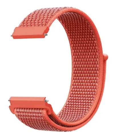 Nectarine Тканый нейлоновый ремешок-петля для Garmin Vivoactive 3, тренировочный музыкальный ремешок, браслет 20 мм для vivomove HR/Forerunner 645, ремешок для часов - Цвет ремешка: Nectarine
