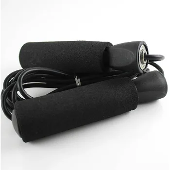 

Aerobic Exercise Rope Skipping Jump Rope Adjustable Bearing Speed Fitness Black